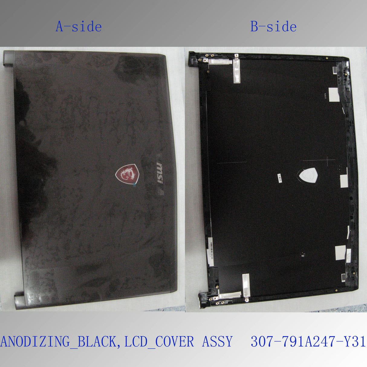 MSI LCD COVER (307-791A247-Y31)